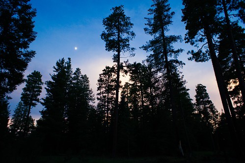 sunset arizona moon sitgreaves sitgreavesnationalforest