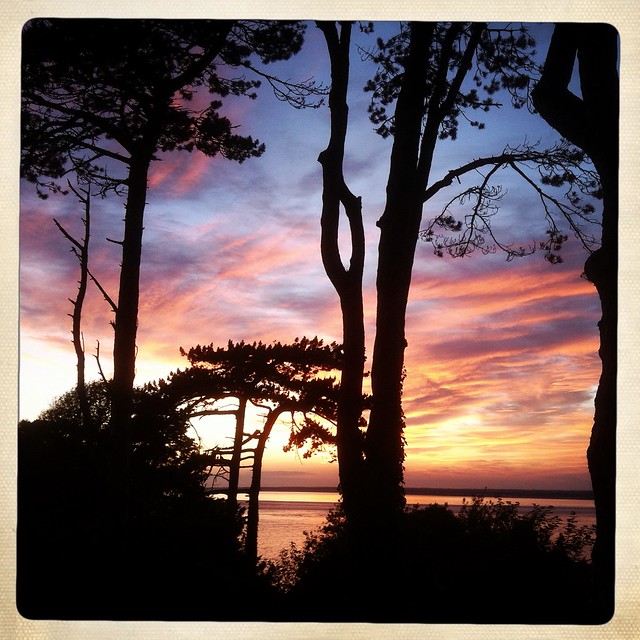 Hipstamatic Sunset from my bedroom window