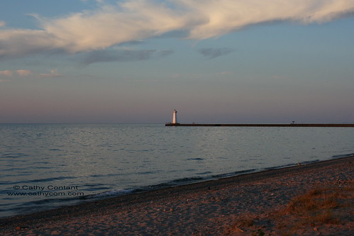 sunset sky lighthouse lake beach water pier newyorkstate lakeontario waynecounty sodusbay soduspoint