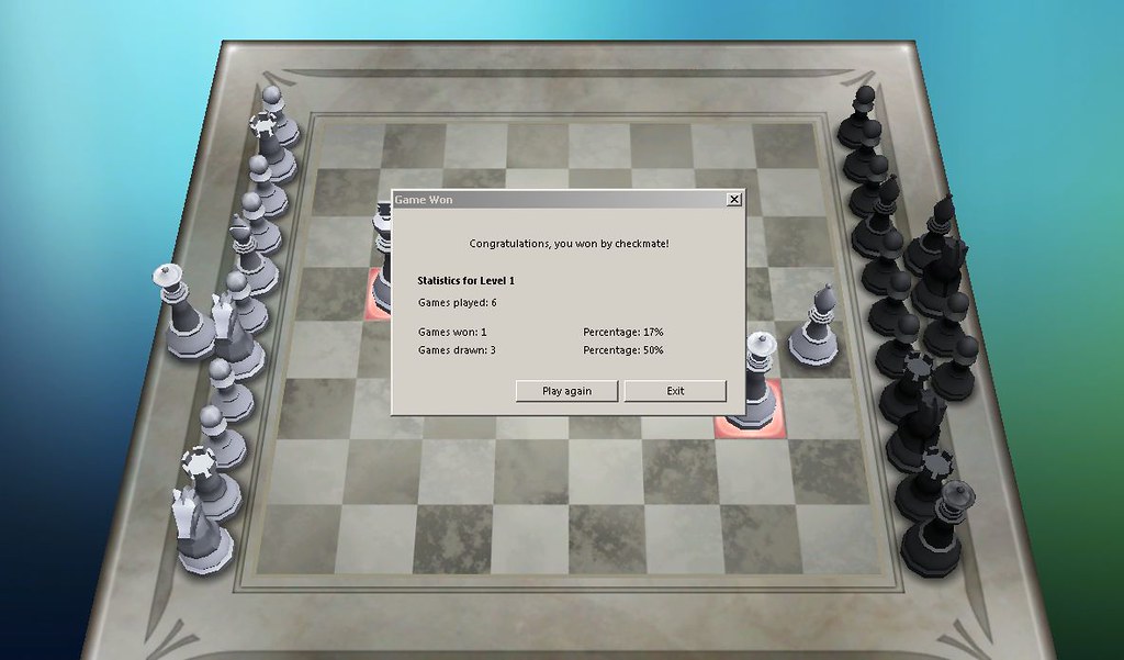How to beat Chess Titans on level 10 in 11 moves 
