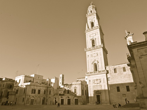 la luce di Lecce by Mi che le, piazza duomosunset tramonto lecce