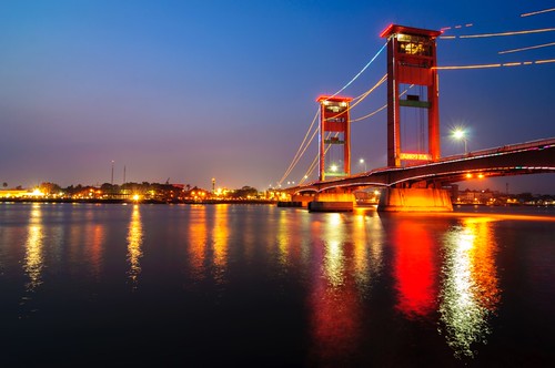 bridge indonesia nightshoot ampera palembang sumsel southsumatra sumateraselatan