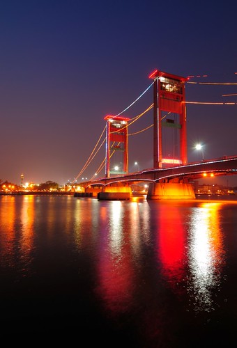 bridge indonesia nightshoot ampera palembang sumsel southsumatra sumateraselatan