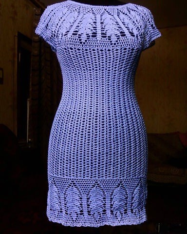 that beautiful dress in very delicate crochet I loved