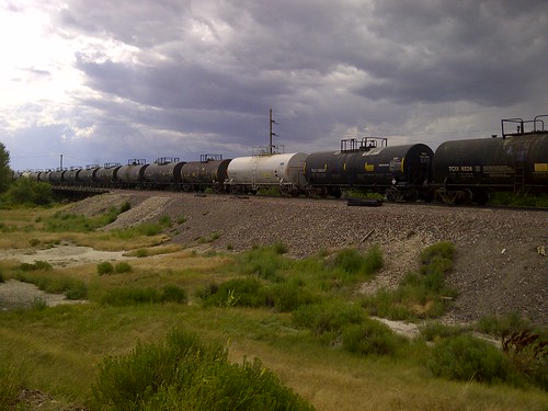 railroad summer grass casper wyoming tankcars