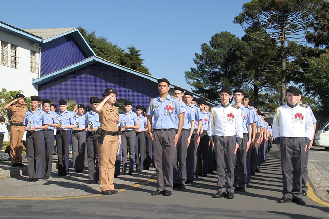 Na solenidade de comemoração dos 53 Anos do Colégio da Polícia Militar do Paraná