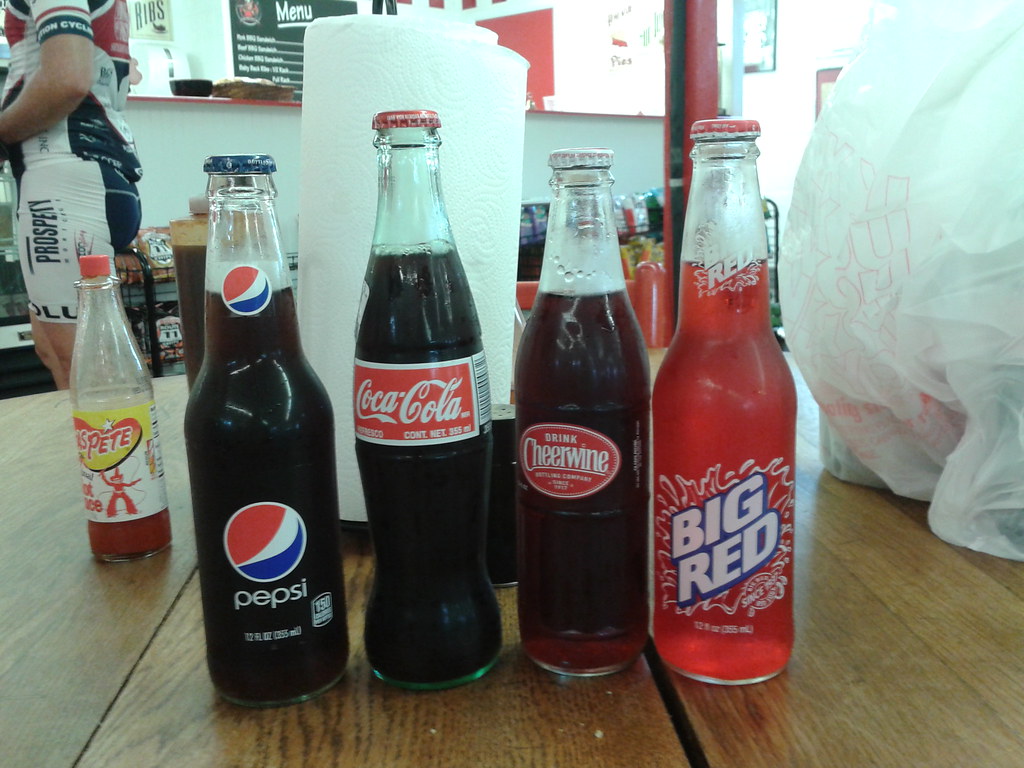 Soda in glass bottles!