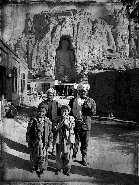La vallée de Bamiyan en Afghanistan le grand Bouddha en 1973 avant sa destruction