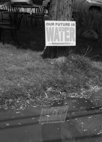 water sign puddle sullivancounty fracking iphone4