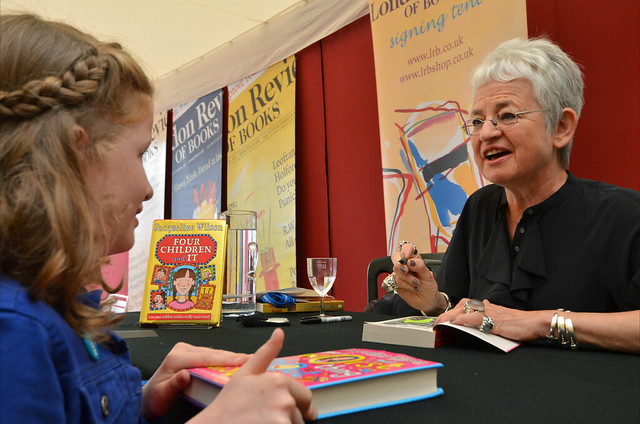 Jacqueline Wilson book signing for a fan