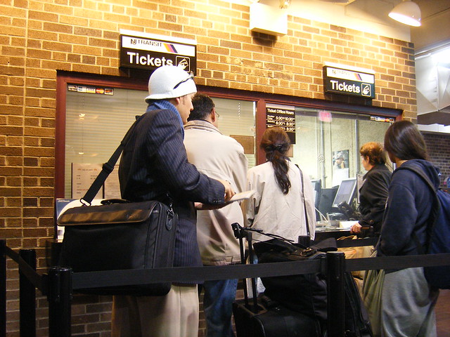Ticket counter: Metropark Station, NJ