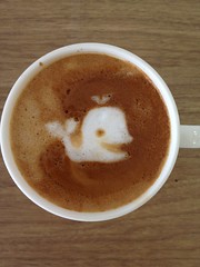 Today's latte, beluga.