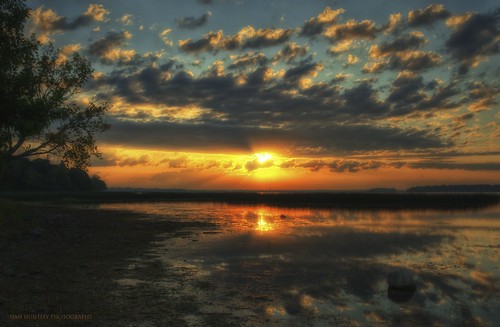 sky sun lake reflection clouds sunrise reeds landscape shoreline hdr clearlakeia northerniowa mcintoshwoodsstatepark