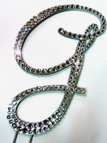 monogram cake toppers (4) | by panachebride