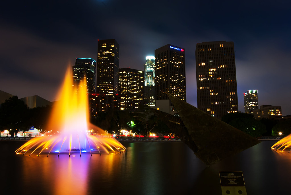 Grand Park and LADWP Fountains