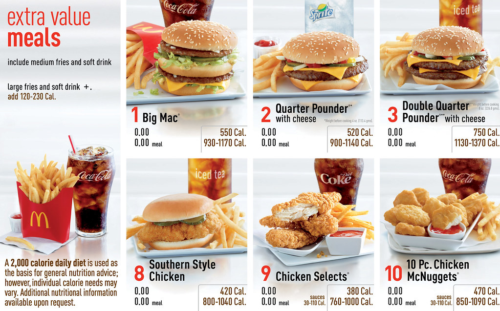 Value meal offers