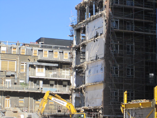 Demolition of the 'Old' Royal London Hospital Sept 12