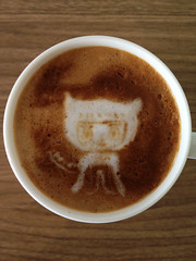Today's latte, Spocktocat.