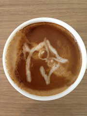 Today's latte, Pocoo.