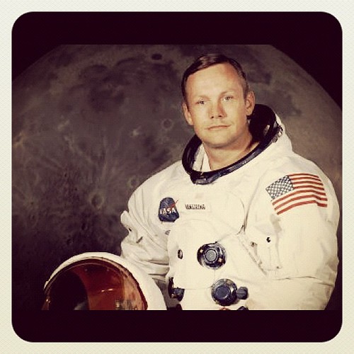 "One small step for [a] man, one giant leap for mankind!" Neil Armstrong, first man on the moon (1930-2012)