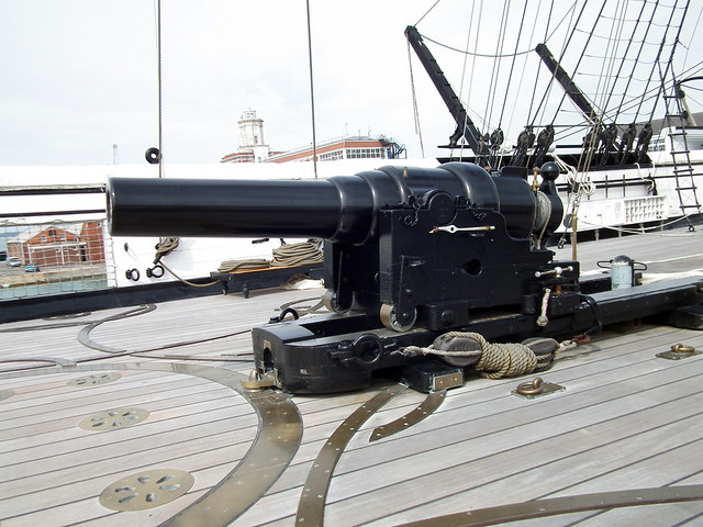HMS Warrior deck gun