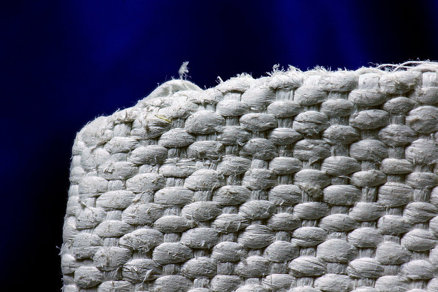 Asbestos Textile Mitt Fibrous Detail