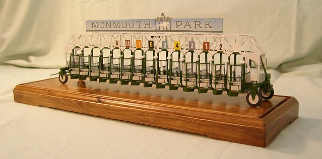 Monmouth Park Starting Gate Scale Model -Rex Stewart