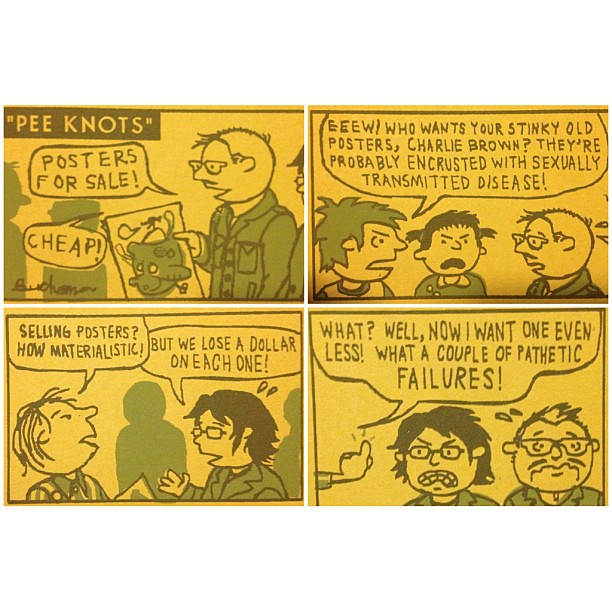Going through our old posters. This was a little comic strip that we put in the margin of a poster.