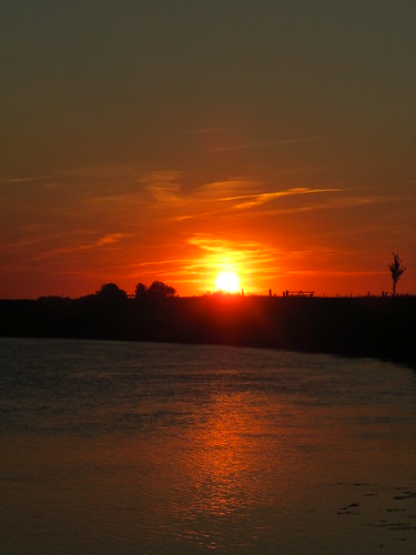 IMG_7220 by and another thing..., sunset summer germany deutschland evening sonnenuntergang august wese