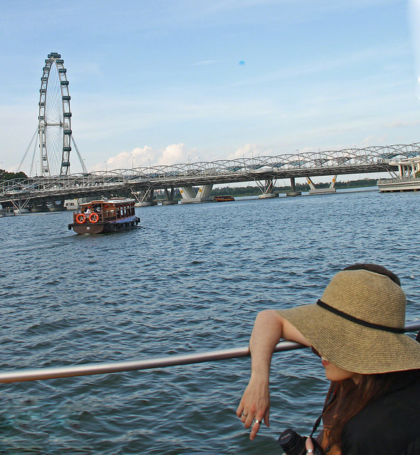 Cruising along Marina Bay