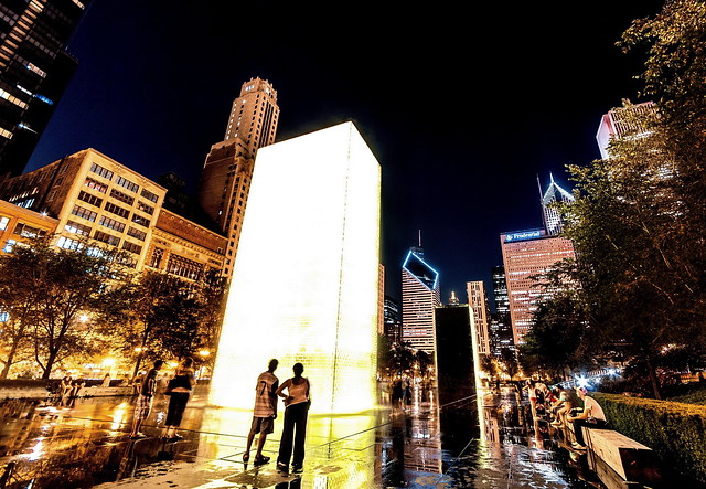 Mesmerized @ Crown Fountain, Chicago Illinois (Explore #395 - Sep 20, 2012)