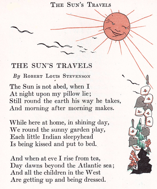 The Sun's Travels poem