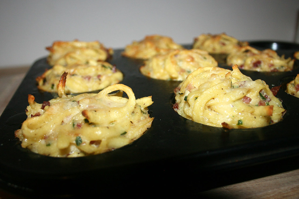 26 - Spätzle-Muffins mit Speck &amp; Käse / Spaetzle muffin wi… | Flickr