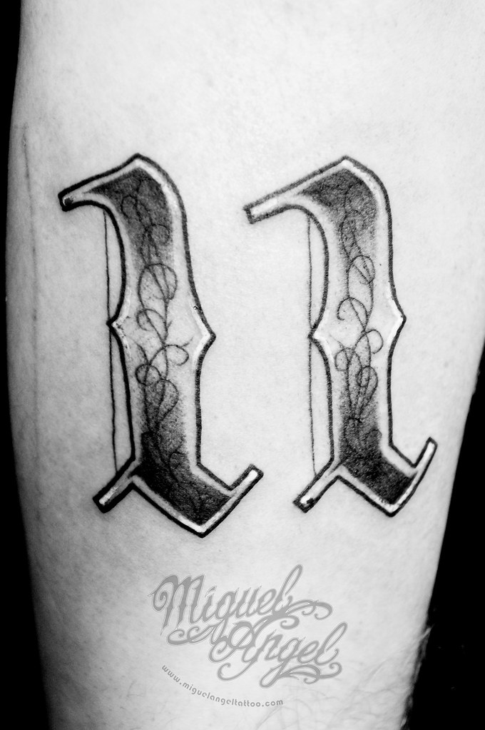 Fresh dagger and rose old english numbers are 1 month healed   rtraditionaltattoos