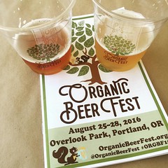 Can you tell PDX has lots of beer festivals? We even have one devoted entirely to #organic beer! Thank you, @pdxyelp for the tickets! #organicbeer