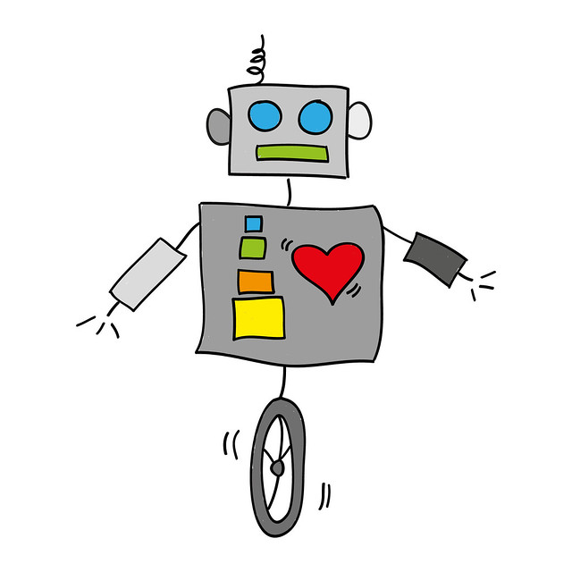 Robot with a heart