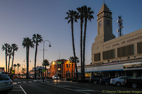 sunset twilight dusk australia victoria bluehour streetscape mildura