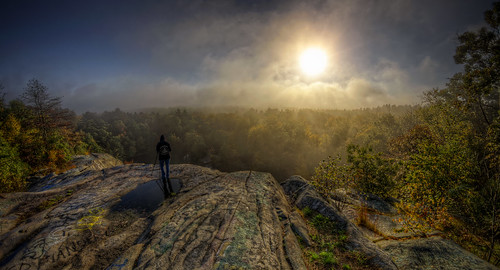 morning autumn sun mist fall fog sunrise landscape pentax massachusetts newengland granite paranormal magical quarry hdr myst freetown tonemapped assonet assonetledge blinkagain trigphotography frankcgrace