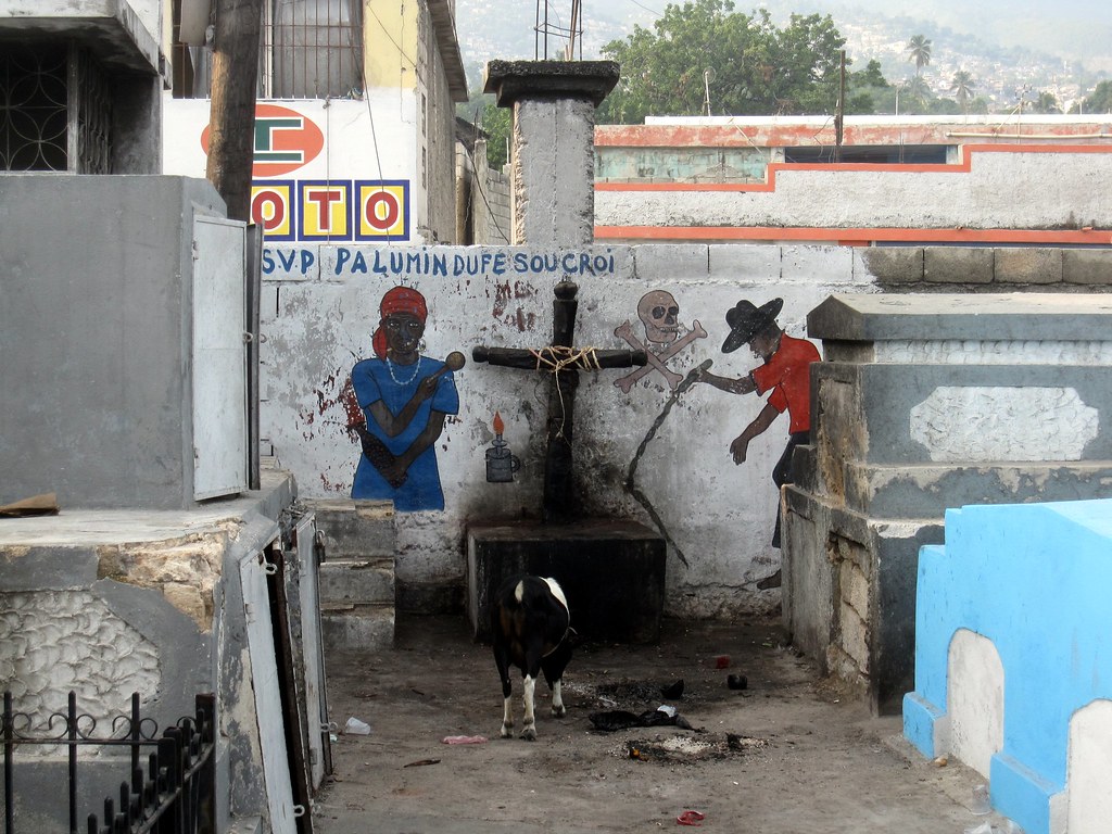 Vodou shrine in the Grand Cemetery of Port-au-Prince, Haiti, October 2012