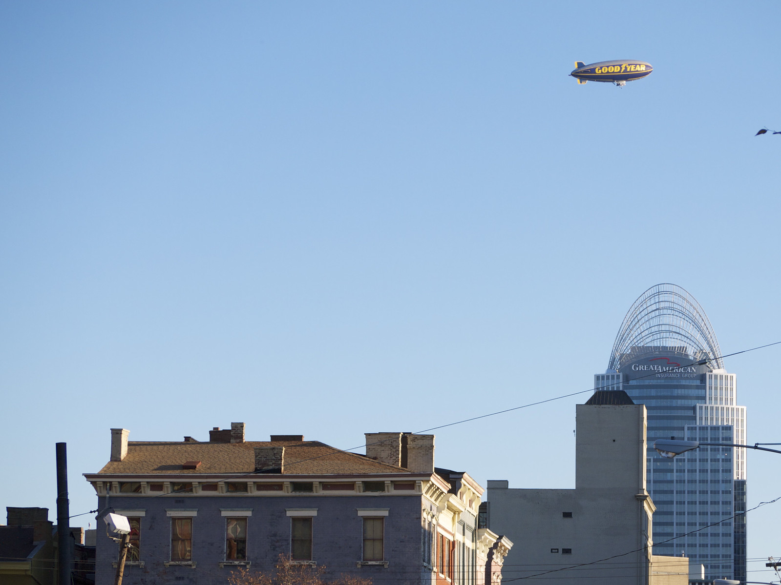 Goodyear Blimp Over Cincinnati