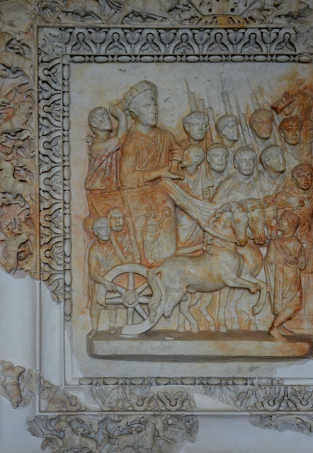 Relief with scene of Trajan's posthumous Parthian triumph in 118 AD, from Praeneste, Palestrina, Museo Archeologico