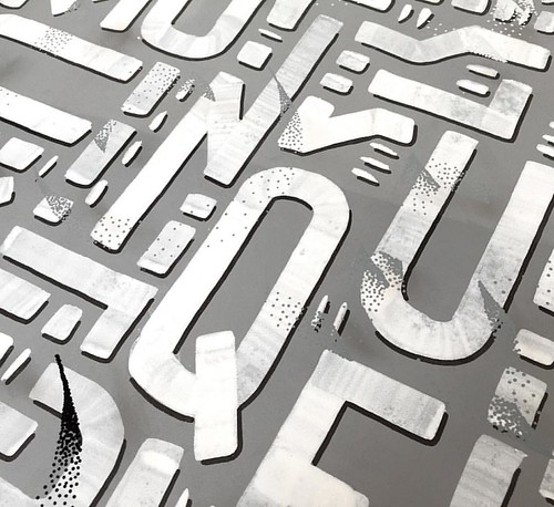'Conquer More' - Detail shot of hand painted wood and glass typographic design...can you notice the type on glass! Full project can be seen by following link in my profile. Exhibited @ingcreatives | by CraigBlack8