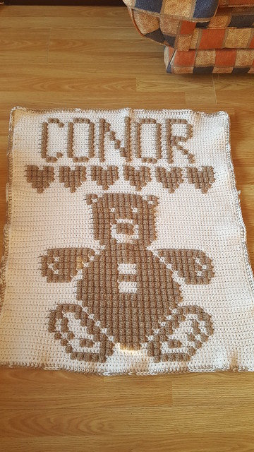 Bear blanket for Conor