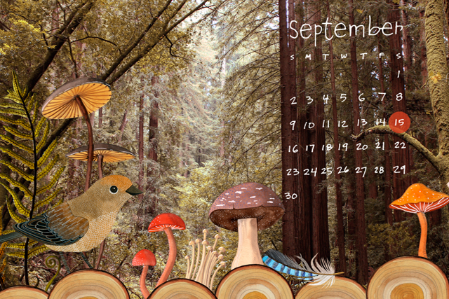 September Desktop Calendar