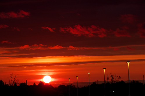 afterain by riko.menzies, Sunset after a few hours of heavy downpour. This image is straight out of the camera--no edits or ad