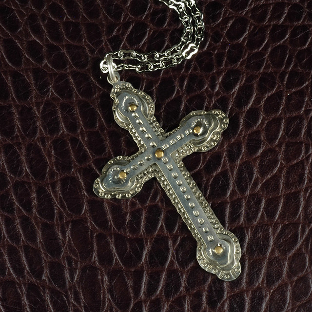 Ornate French Cross Necklace