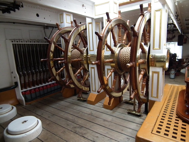 HMS Warrior ships wheel