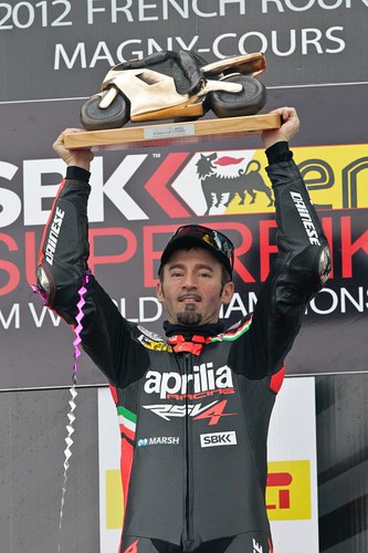 Max Biaggi Aprilia wsbk 2012 champion