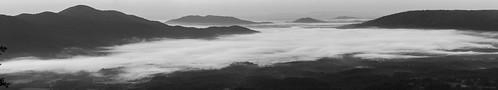 mountainfog mountains valley mist sunrise canon600d samyang blueridgeparkway mono panorama