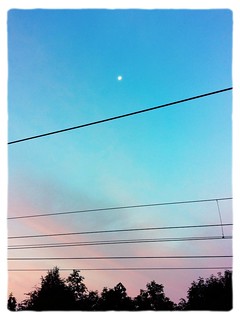 Moon Over Northallerton Station, Early Morning